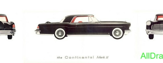 Lincoln Continental (1956) (Lincoln Continental (1956)) - drawings of the car